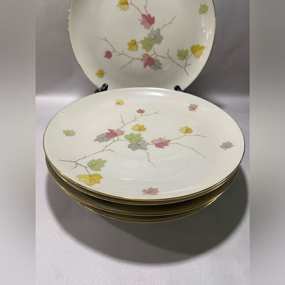Set Of 6 Eschenbach Leaf fine‎ china 7.5” Plates #06 Excellent Condition - Picture 2 of 5